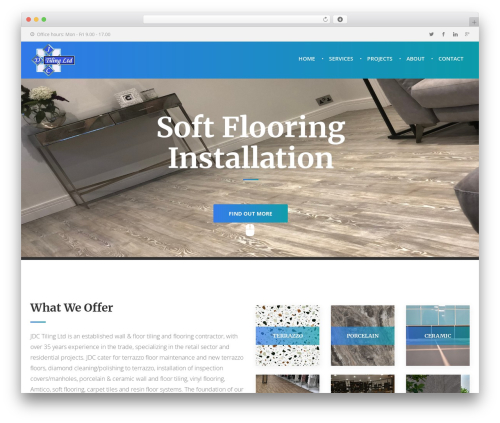 Flooring best WordPress theme - jdctiling.com