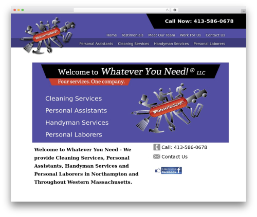 Framework WordPress theme - whateveryouneed.biz