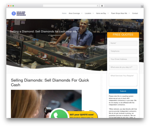 Whatsapp bridge WordPress plugin - diamondsbyappointment.co.za