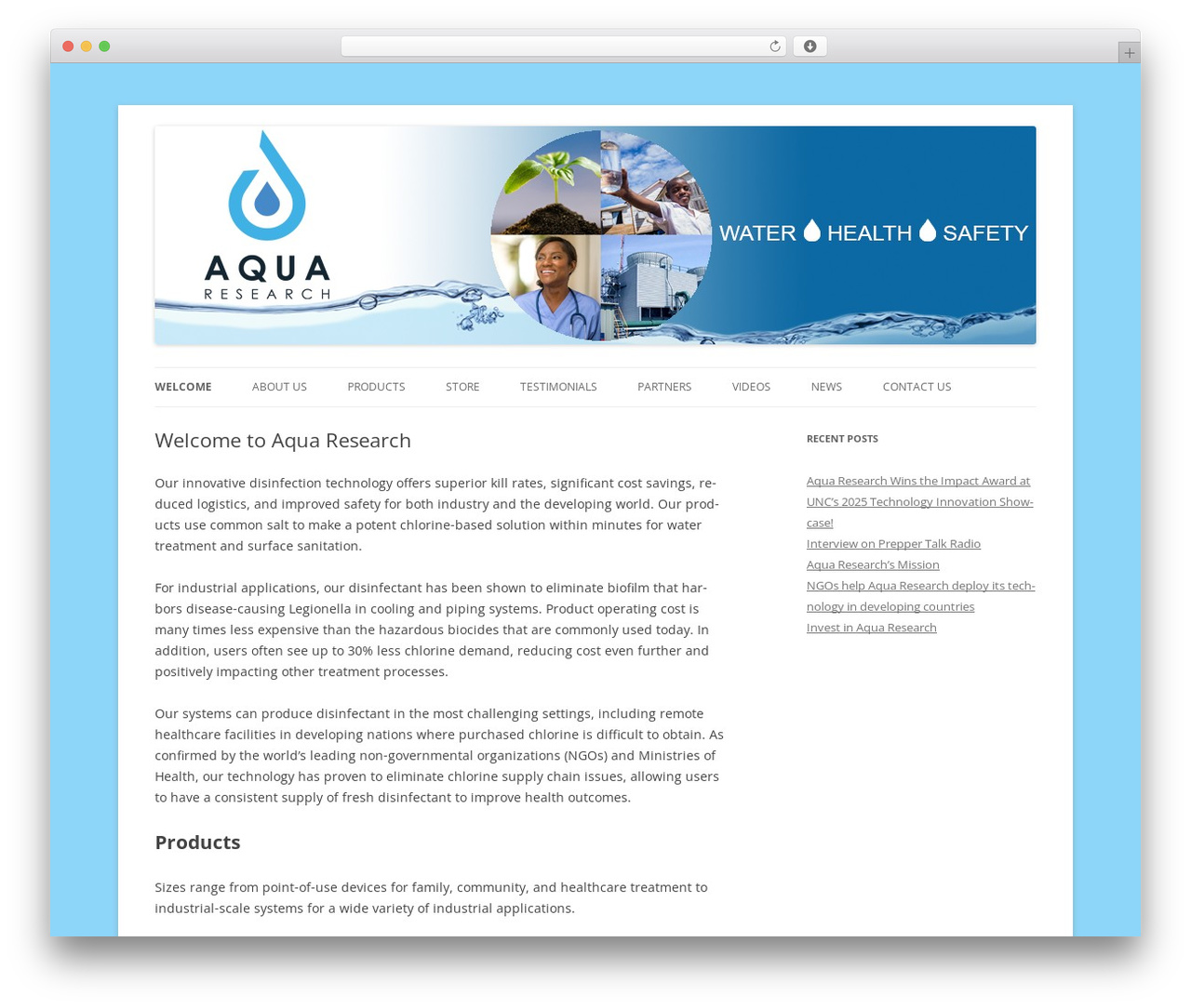 H2gO WordPress Theme top WordPress theme - aquaresearch.com