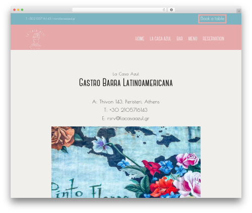 Korina WordPress website theme - www.lacasaazul.gr