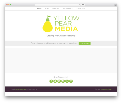 Nectar WordPress theme - yellowpearmedia.com