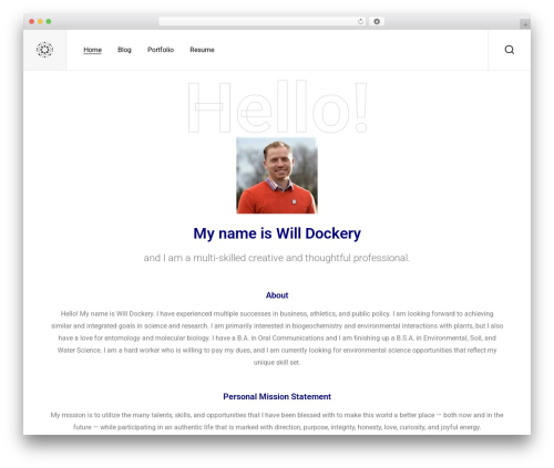 Ozark WordPress theme - willdockery.com