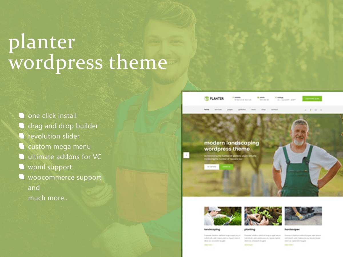Planter Theme WordPress theme by Blicca Themes