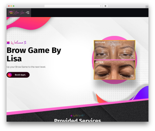 Proactive WordPress theme - browgamebylisa.com