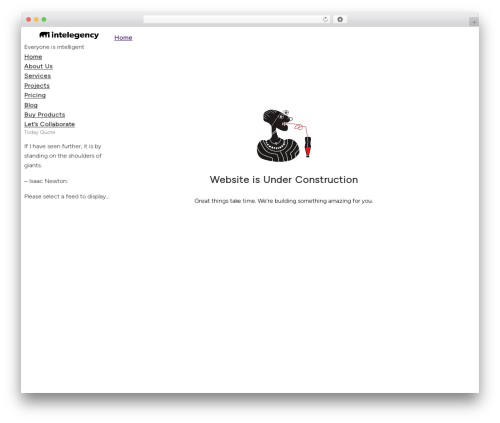 Retrospect theme WordPress - intelegency.com