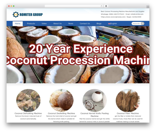 Romiter Group theme WordPress - coconutprocess.com