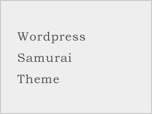 Samurai child WordPress theme by Brainstorm Media