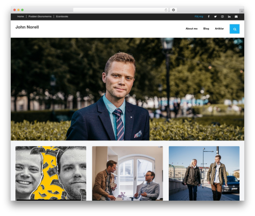 Shuttle free website theme - johnnorell.com