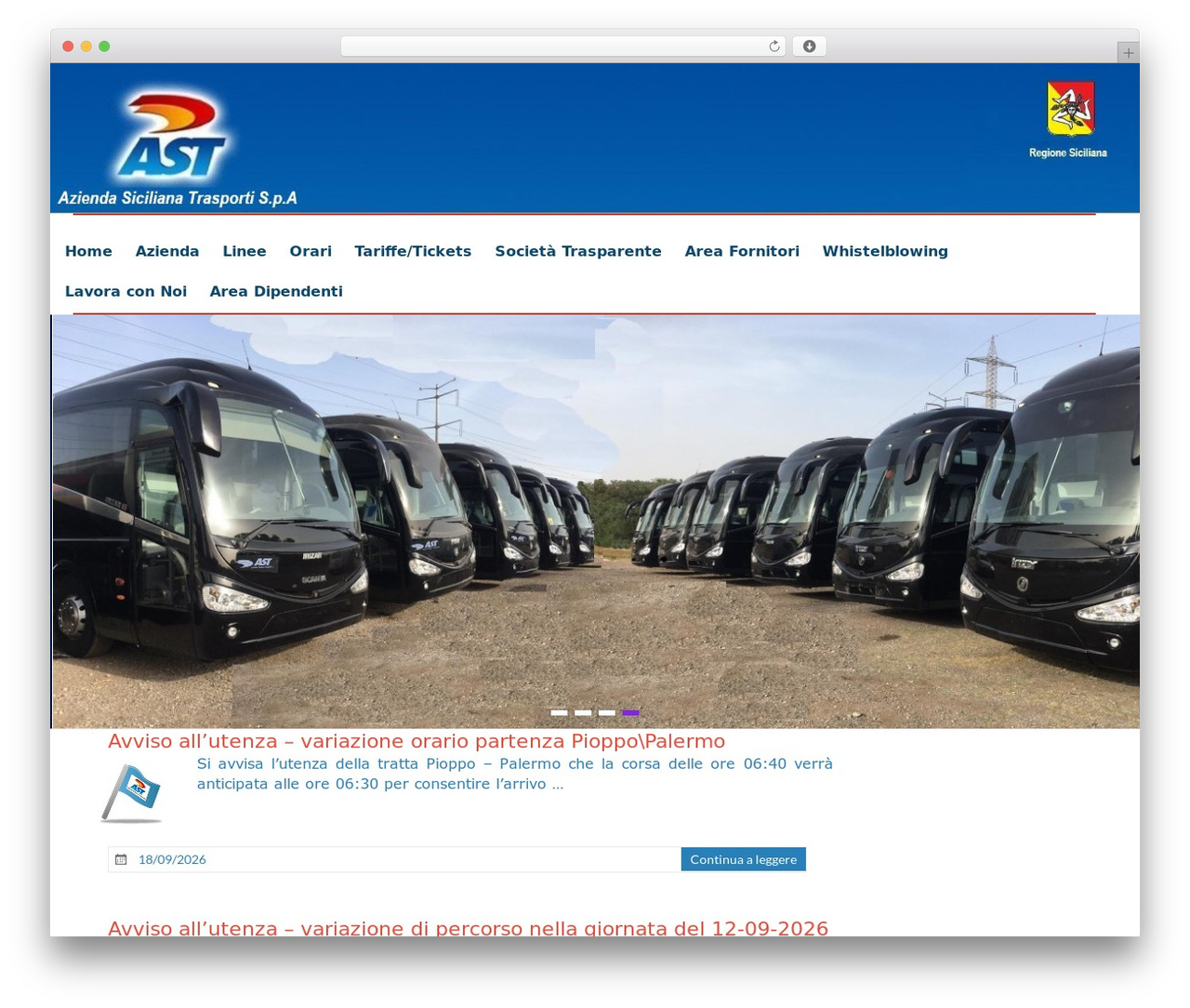 Spacious WP theme - www.astsicilia.it