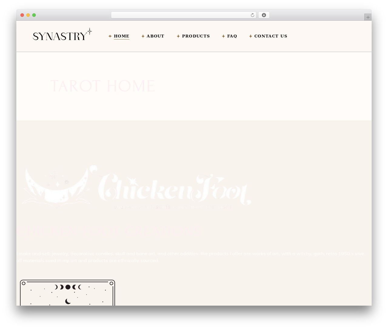 Synastry Child WP theme - chickenfootcreations.com
