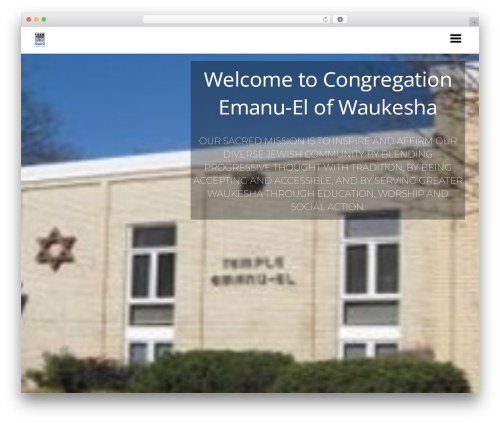 Urjbuilder newsletter WordPress plugin - waukeshatemple.org