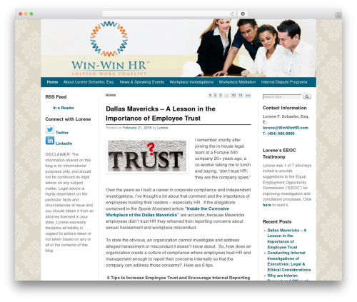 Theme WordPress Weaver II - winwinhr.com