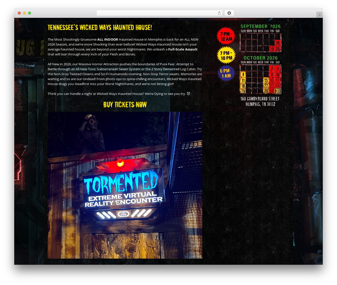Theme WordPress Wicked Ways - wickedwayshauntedhouse.com