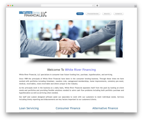 Themia Pro Responsive Theme WP theme - whiteriverfinancing.com