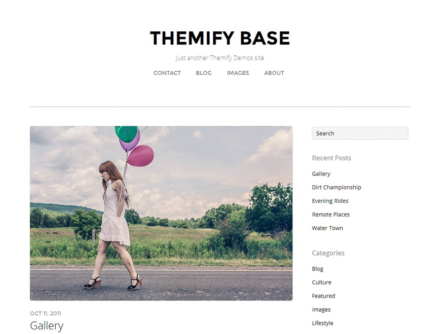 Themify Base Child WordPress website theme Themify Base Child WordPress website theme