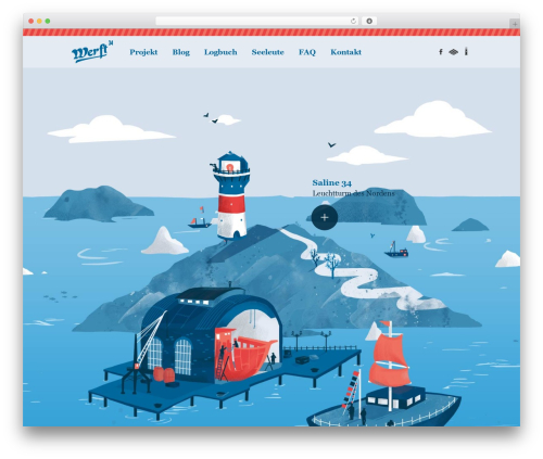 Timeline WordPress theme - werft34.de