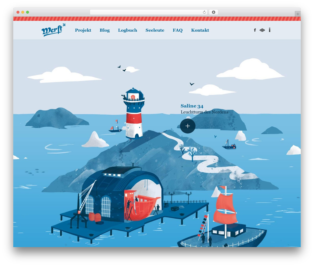 Timeline WordPress theme - werft34.de
