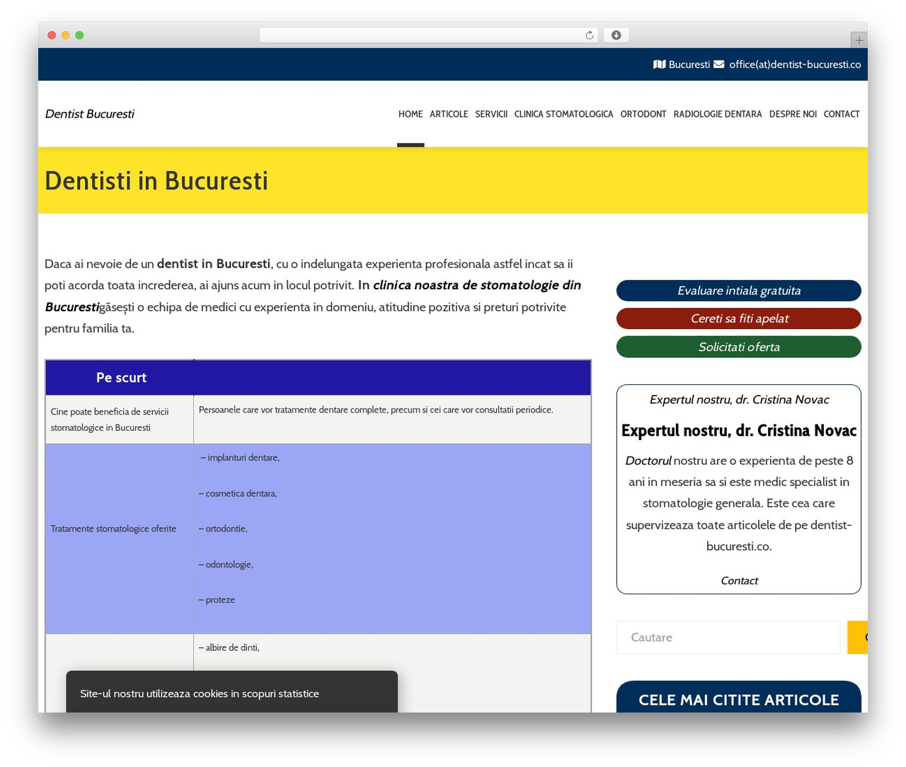 Total Plus WordPress theme - dentist-bucuresti.co