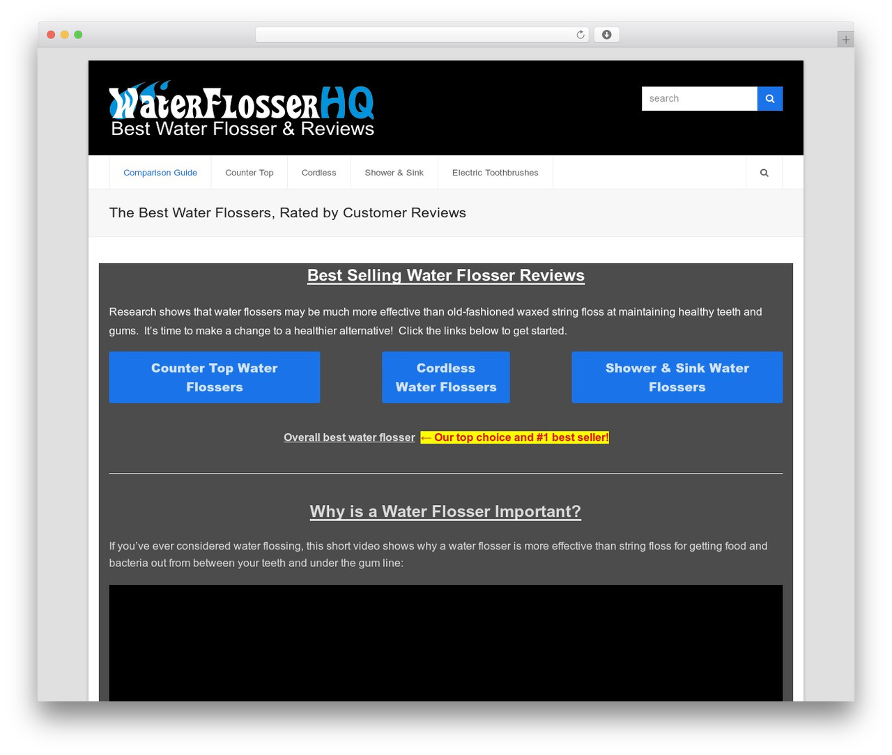 Total theme WordPress free - waterflosserhq.com