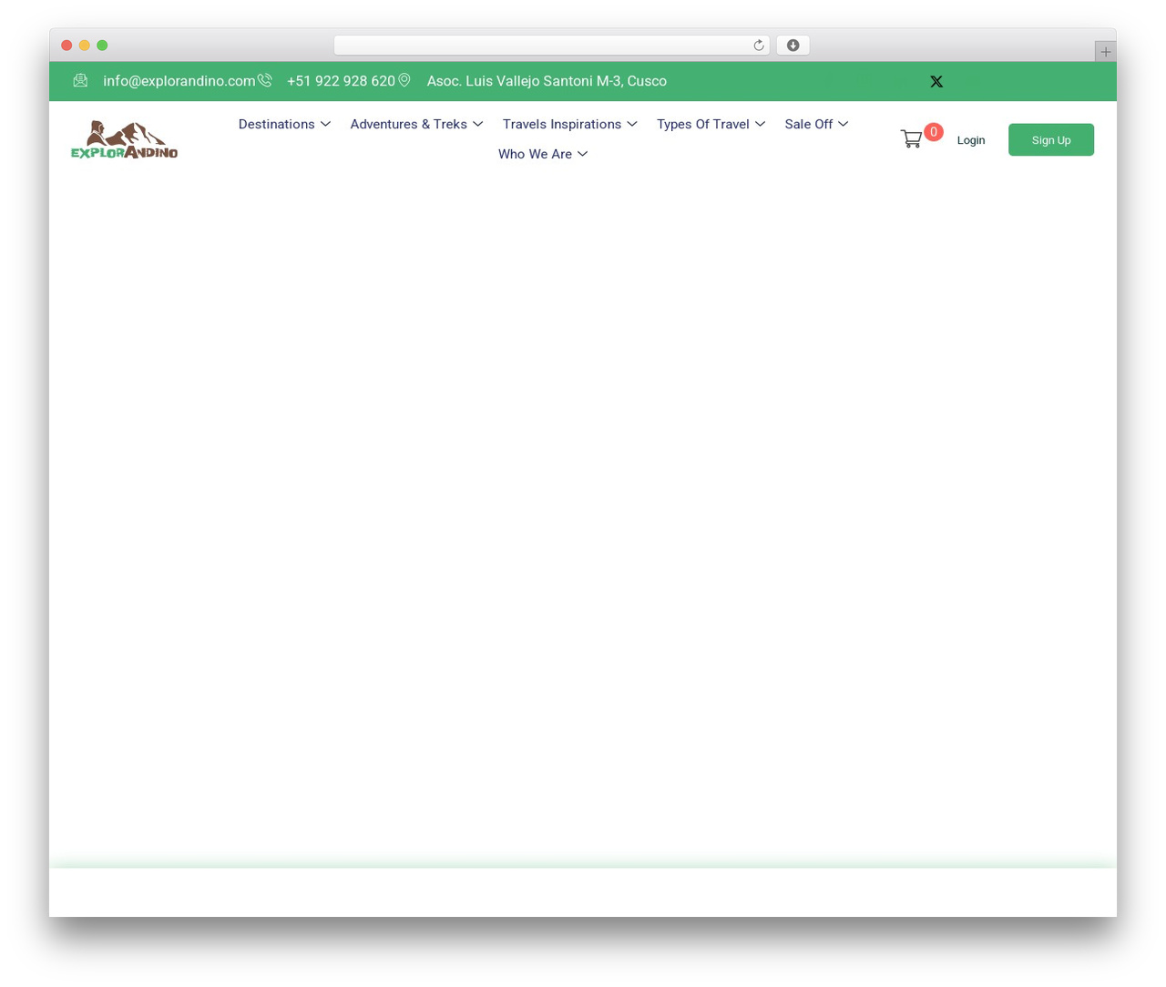 Tripgo WordPress theme design - explorandino.com