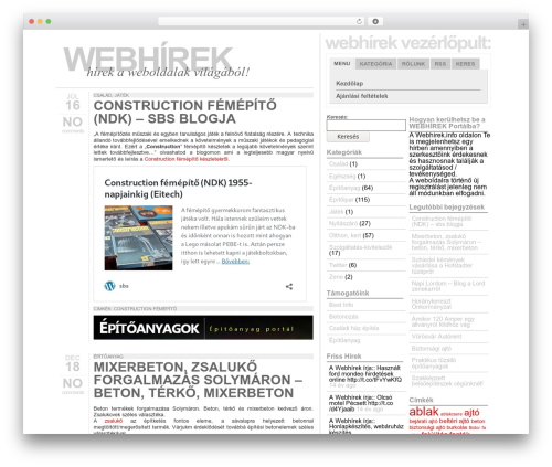 Typograph WordPress theme - webhirek.info