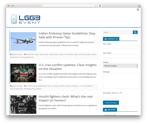 VioMag theme WordPress free - lgg3event.com