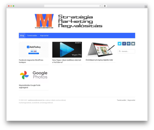 Volt WordPress theme - webmenedzsment.hu
