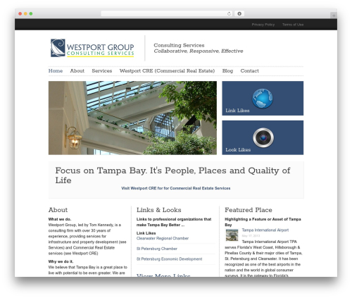 Website WordPress theme - westportgroup.org