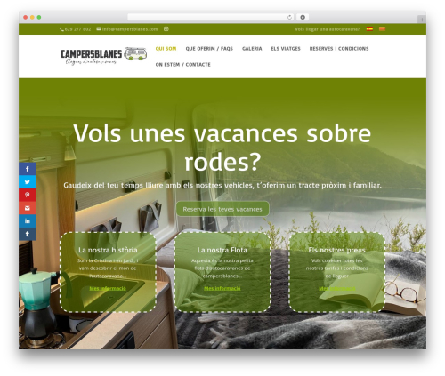 WordPress theme Divi - campersblanes.com