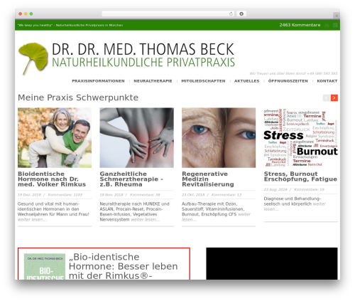 WordPress theme CleanSpace Business WP Theme - beckdoc.de