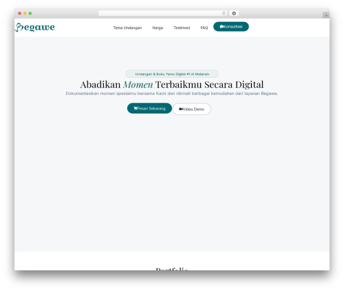 Weddingpress WordPress plugin - begawe.com