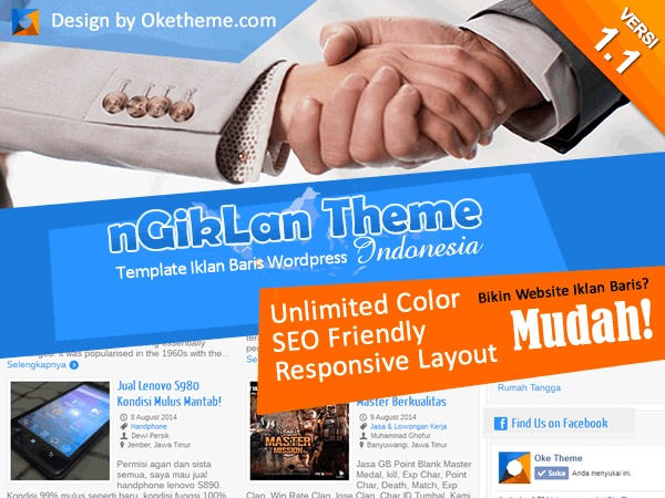 WordPress theme nGikLan by Tri Yuli Kurniawan