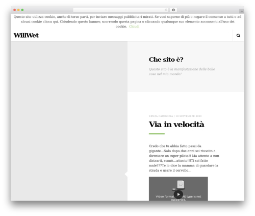 WordPress theme Pixie - willwet.com