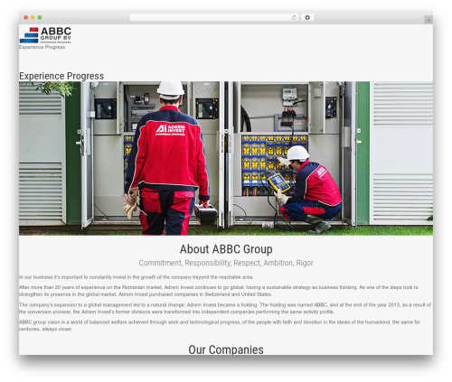 WordPress website theme cherry - abbc-group.com