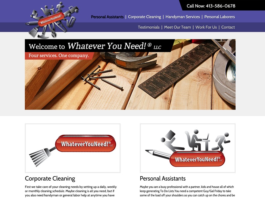 WordPress website theme [Whatever You Need] - CUSTOM THEME by Erich Mann Design
