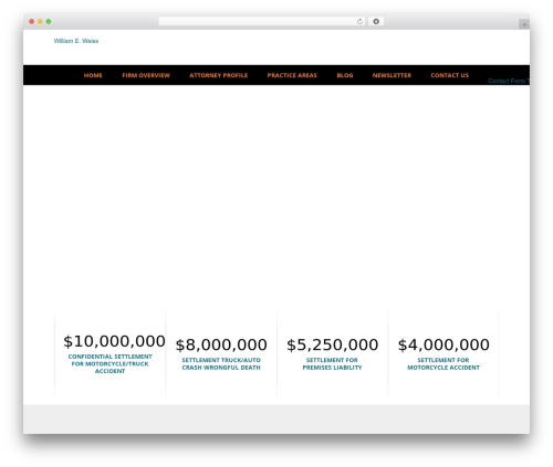WordPress website theme William E. Weiss (Responsive Website) - williamweisslaw.com