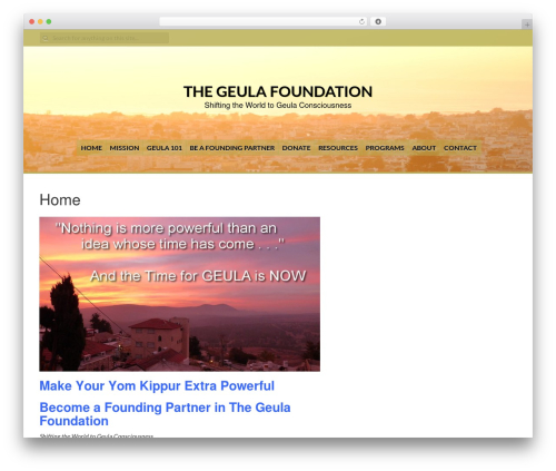 WP theme Dellow - geulafoundation.org