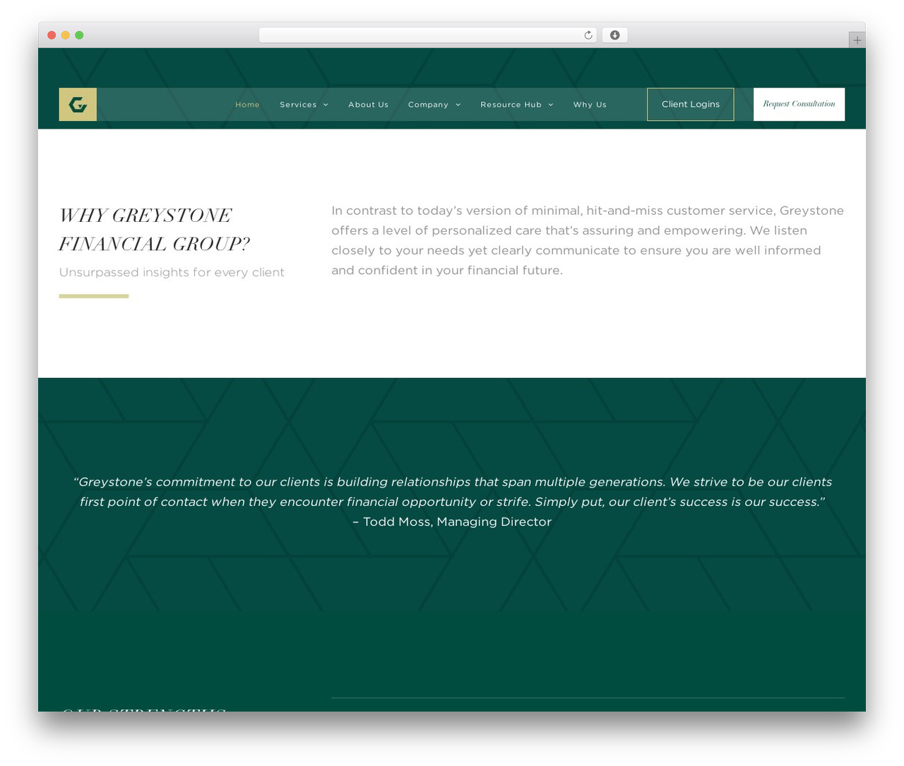 WP theme Avada - greystonefg.com