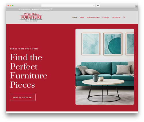 WP theme Divi - whiteplainsfurniture.com