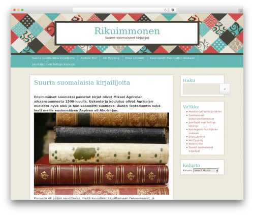 Best WordPress theme Patchwork - rikuimmonen.com