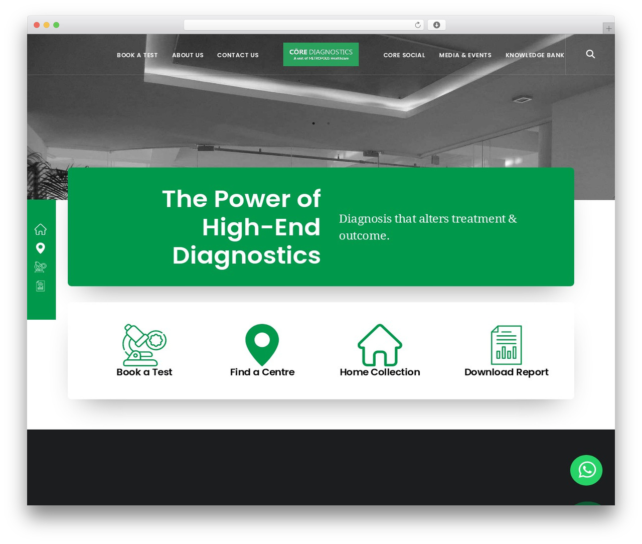 Core Diagnostics WordPress theme - corediagnostics.in