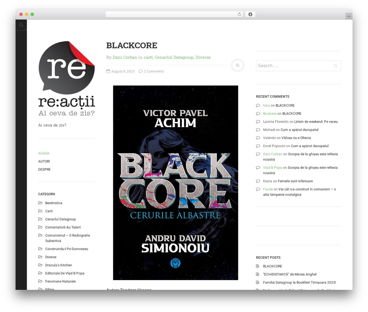 DW Minion Reactii.ro WordPress theme - reactii.ro
