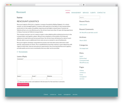 fKidd WordPress theme - revcount.co.za