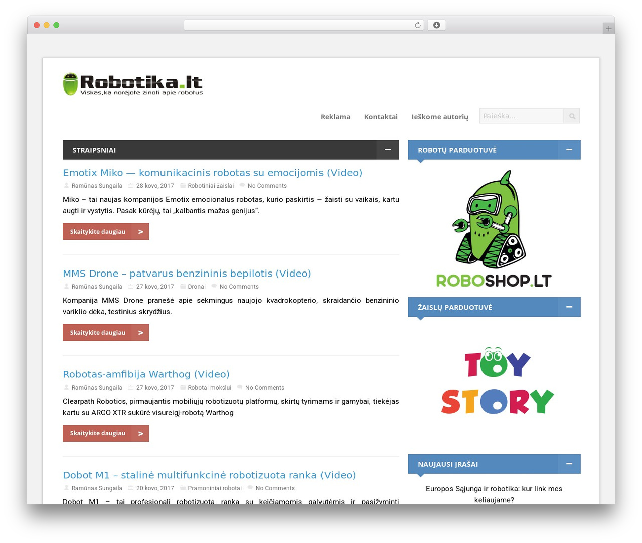 Galaxy WordPress theme - robotika.lt Galaxy WordPress theme - robotika.lt