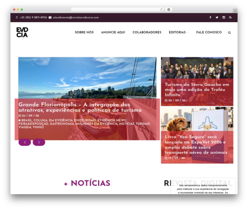 Layers WordPress theme - revistaevidencia.com