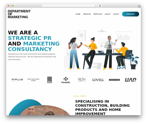 Priority Pixels WordPress theme - departmentofmarketing.co.uk