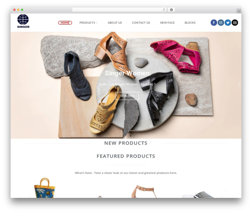 SOHOWPF WordPress theme - singer-shoes.com