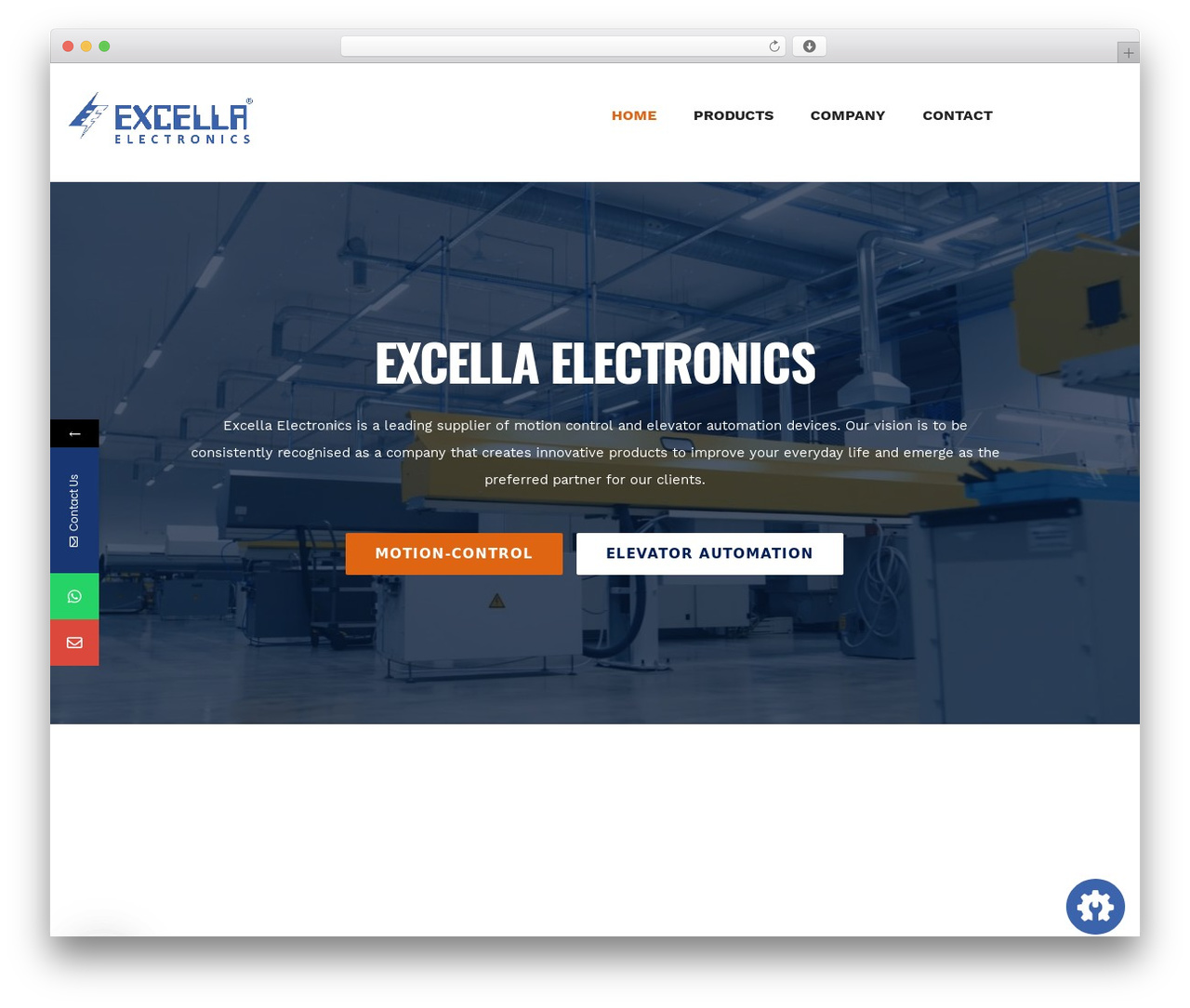 Solustrid WordPress theme design - excellaelectronics.com
