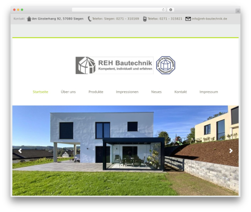 Cherry parallax WordPress plugin - reh-bautechnik.de